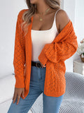 Fongt Shooting Autumn And Winter Hollow Lantern Long Sleeve Open-Sleeve Sweater Long Coat Women's Clothing