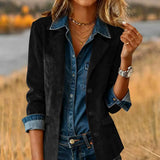 Fongt Shein Autumn And Winter Western Wind Imitation Leather Taut Locomotive Jacket Jacket