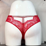 Fongt Lace Through T-Shaped Water Drill Thongs T-Shirts T-Shirts Tempting Lace-Side T-Trousers Ladies T-Shirts