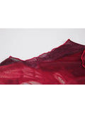 Dye Mesh High Neck Hand Painted Printed Women Top 2023 Summer Fashion Sleeveless Slim T Shirt Lady Holiday Beach Style