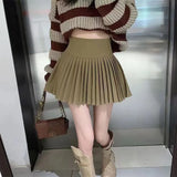 Fongt Wind Small Sweet Hundred Folded Skirt Women Spring And Summer 2025 New High-Rise Thin Anti-Walking Short Skirt