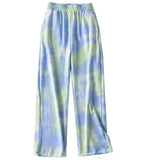 Tie-dye Casual Pants 2022 New Summer Women's Loose Wide-leg Pants Trousers High-waist Straight-leg Pants Joggers