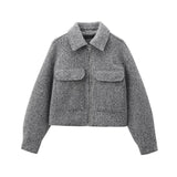 Fongt Women's Fashioned Clip Pocket With Long Sleeve Jacket Jacket In Fall 2025 3046288