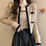 New European Version Of The Small Fragrant Wind Light Cooked Outside Wearing A Shirt Thin Knitted Two-Set Vest