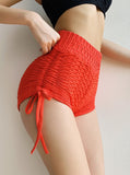 Fongt Leggings Summer New Women's Splicing Body Yoga Pants Three-Pointed Bow Shorts