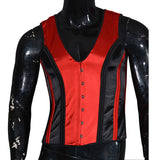 Fongt Color Butt Red Black Vest Men's Body Shape