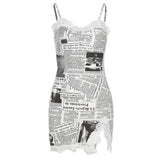 Fongt New 2023 Summer Digital Vintage Print Dress-Outfit