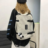 Capacity Multifunctional Men Backpack Laptop 15.6 Solid Crossbody Bags High School Travel Bag Teen College Student