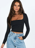 New Women's Clothing Hot Long-Sleeved Solid-Colored Umbilly Collar