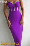 2023 New Women'S Fashion Bead Chain Crystal Design Long Dress Sexy Sleeveless Backless Celebrity Party Bandage