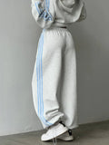 Fongt Jacket Set High Street Cuffs Hair Printing Lazy Wind Loose Leisure Trend Feeling Women