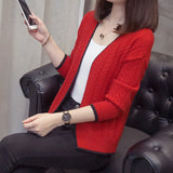 Knitted Cardigan Women 2022 Autumn Long Sleeve V Neck Women's Sweater Cardigan Female Open Stitch Pull Femme