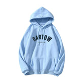 Letter Oversized Hoodies Women Men Spring Autumn Long Sleeve Loose Pullover Tops Hooded Casual Warm Pocket