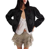 Fongt Autumn And Winter Explosion Embroidered Good Quality Washing Cotton Maple Leaf Embroidery Lady Coat Cotton Suit