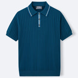 Fongt Men's Summer Short Sleeve Men's Knits Ice Shuang Silk Weaving Business Polo