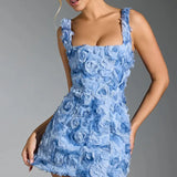 Fongt Summer New Sexy Square Collar Flowers Sexy Stylish Sleeveless Strap