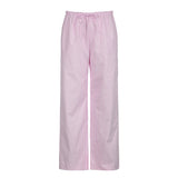 Fongt Cloth Forget Lazy Wind Stripes Loose Thin Tie With Low-Rise Slacks Hot Girl Knitted Broad Leg Trousers