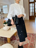 Fongt Early Spring Famous Style French White Shirt Women's Long-Sleeved Shirt Femininity Commuting Korean Women's