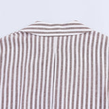 Fongt New Linen-Blend Wide-Sleeved Loose Shirt 2363801