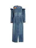 Fongt Trendy Cowboy Breast-Wearing Dress Women In The Autumn Of 2025 New Fashion To Take Waist Design Feel Skirt Tide
