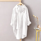 Fongt Casual Wind Pure Color Shirt Spring And Autumn New Women's Cardigan Double Pocket Long Sleeve Temperament Jacket Women's