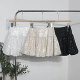 Fongt Style Glide Half-Dress Lumbar Buds Small Black Dress Anti-Light A Word Umbrella Skirt 8295