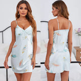Summer Sexy Ice Silk Pajamas