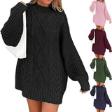 Fongt Hot Style Women's Knit Sweater Autumn And Winter Twisted Flower Long Sleeve Loose