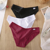 Women's Cotton Briefs Female Underpants Sexy V Waist Women's Panties Cotton Plus Size Pantys Lingerie