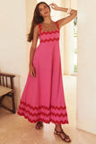 Fongt Women's High-End 2026 Spring And Summer New Sling Dress Print Long Dress Dress Women