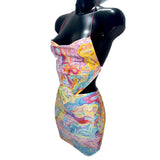 Print Corset Top 2021 Summer Clothes For Women Backless Halter Tank Sexy Crop Tops Y2K 90s E-Girl Fairy Grunge Harajuku