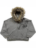 Fongt Hat Sweater Print Pattern Long-Sleeved Hoodie Hoodie Retro Coat Street Trendy Y2k