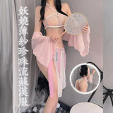 New Lingerie Costume Antique Suit Cheongsam Uniform Large Size Seduction Small Breast Midnight Charm Pure