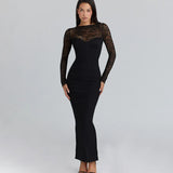 Fongt Summer New Women's Fashion Sexy Hanging Neck Lace Open-Up Slim Dress Dress Woman