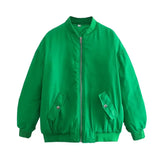 Spring Autumn Bomber Jacket Men And Women Warm Zipper Pockets Winter Coat Female Jacket Parkas Female