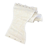 Fongt New Milk White Relief Flower Short Girded 16Cm3 Buckle Fish Bone Support Lol Rita Waist Seal