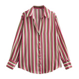 Fongt Homemade New Women's Fashion 20 Color Silk-Sense Tidling Shirt 2197745