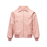 Fongt Collar Leather Jacket Men Spring And Autumn Free To Do Old Couple Work Clothes Pu Leather Jacket