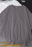 T Shirt Women Summer New Oversized Solid Tees 7 Color Casual Loose Tshirt Korean O Neck Female