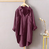 Fongt Casual Wind Pure Color Shirt Spring And Autumn New Women's Cardigan Double Pocket Long Sleeve Temperament Jacket Women's