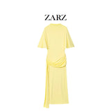 Fongt Homemade New Women's Clothing De-Backed Stacked Decoration Long Dress 4661209
