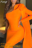 Sleeve Bandage Dress 2023 New Womens Yellow Bandage Dress Elegant Sexy Bowknot Evening Club Party Dress High Quality