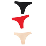 Seamless Panties Women Briefs Nylon Ultra-thin G-string Thongs Low Rise Lingerie Ice Silk Briefs Lady Underwear Plus