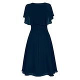 New Chiffon Dress Women's Sexy Shoulder Wedding Dress-Outfit