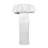Fongt Tector-Bosing Dress Bubble Sleeve Bag-Mast Party Dress Party Dress