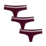 Women G-String Cotton Thongs Solid Sexy Panties Lace Underwear Female T-back Underpants Girls Bikini Panty Thongs