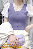 Fashion Lace V-neck Hollow Out Patchwork Button Shirt New Summer Autumn 2023 Long Sleeve Pullovers Women's Clothing