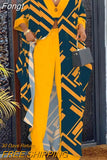 Long Blouse And Pants Matching Suit Women Print Wide Leg Pants Two Piece Set Casual Summer Streetwear Office Vintage