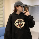 Fongt Female Autumn Winter 2023 New Korean Version Loose Ancient Hoodie Long Sleeve Versatile Velvet Student