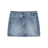 Fongt Miniskirt 2025 Spring Packed Assymmetric Single-Dunk Repaired Half-Bidden Dress Girl